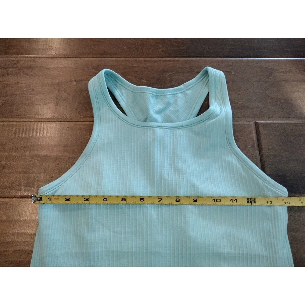 LULULEMON Women's Ebb To Street mint green waist racerback tank top - 8